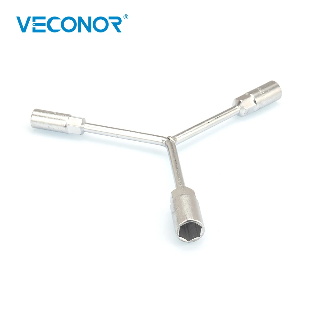 Veconor 8~ 19 мм 3-в-1 Y-Тип гнездо ключи, дюймовый стандарт 3 Way Y разъем гаечные ключи Инструменты для ремонта автомобилей ручной инструмент, размеры на возраст 8, 9, 10, 11, 12, 13, 14, 15 17 19 мм