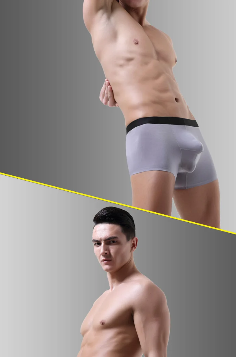 Сексуальный для Гея мужские боксеры нижнее бельё Homme Для мужчин шорты-боксеры боксеры Для мужчин модал Cueca Masulina мужские трусы с u-образной выпуклостью спереди, Размеры L-XXXL