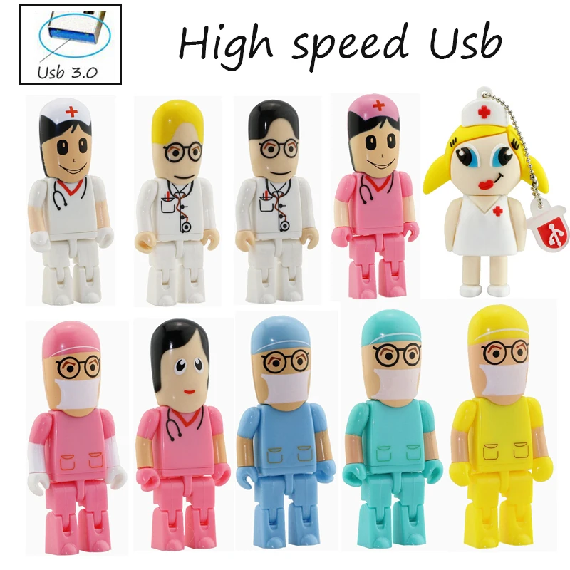 Высокая скорость! Мини врач медсестра USB флэш накопитель стоматолог подарок с