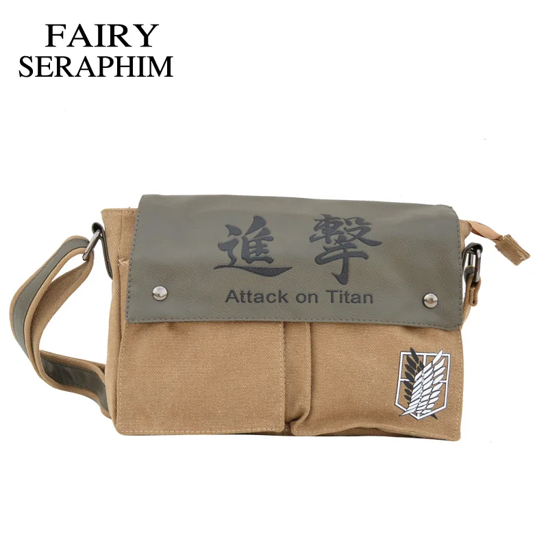 Сумка мессенджер FAIRY SERAPHIM с откидной крышкой в стиле аниме для детей и подростков