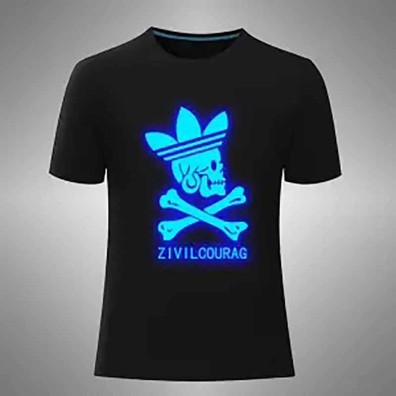 Мужская футболка с 3D принтом в виде черепа модные женские футболки 4XL коротким