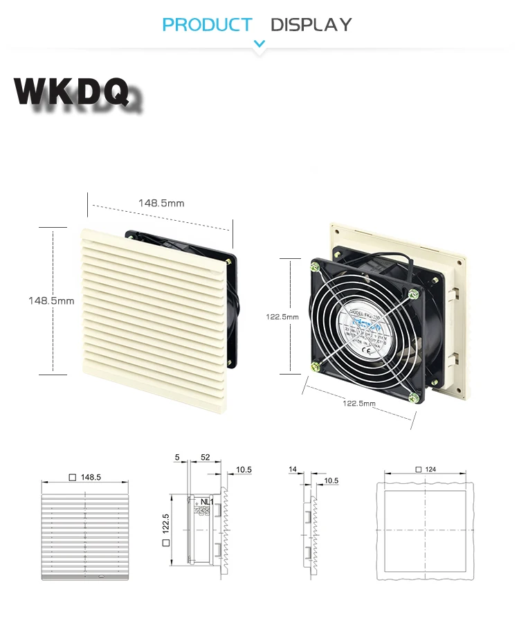 FK-3322-230 шкаф вентиляционная решетка набор жалюзи крышка решетка вентилятора жалюзи воздуходувка вытяжной вентилятор фильтр с вентилятором
