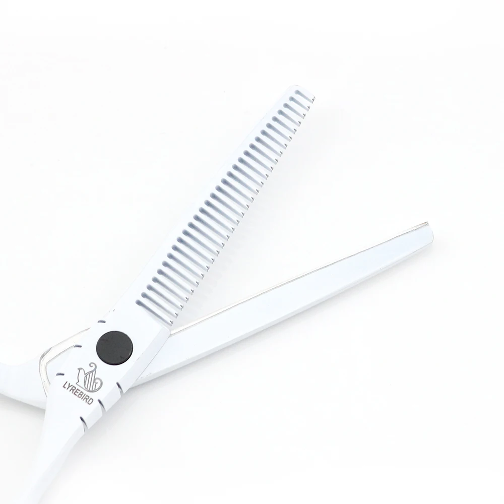 Hairdressing Scissors 5.5 6 INCH White Hair Japan Shears Thinning LYREBIRD NEW |