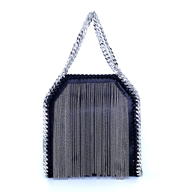 2017 новая мода высокое качество бренд для женщин сумки с кисточкой серебряные