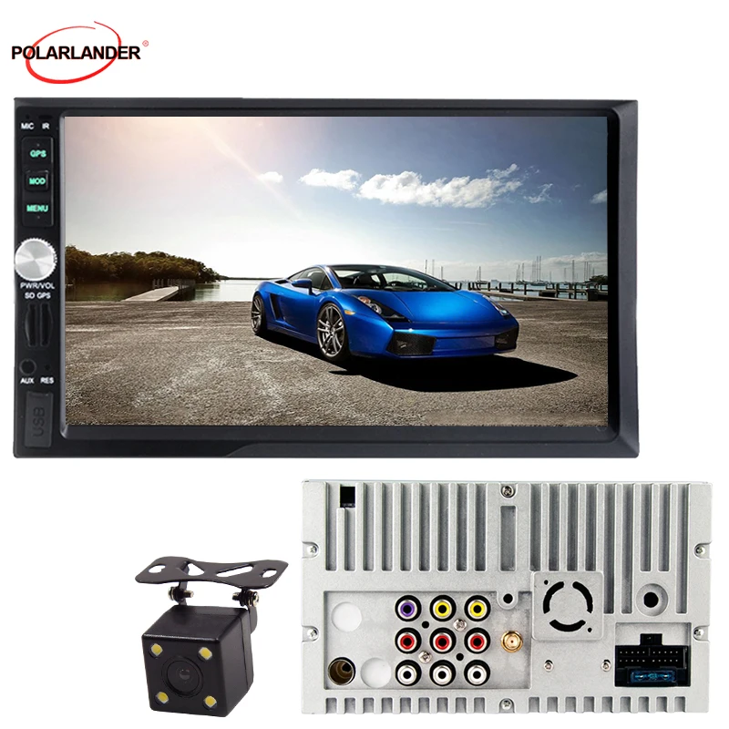 Gps 7 дюймов 2 Din универсальный автомобильный Радио MP5 MP3/mp4 плееры gps устройства Bluetooth стерео автомобильный тюнер USB/TF/AUX