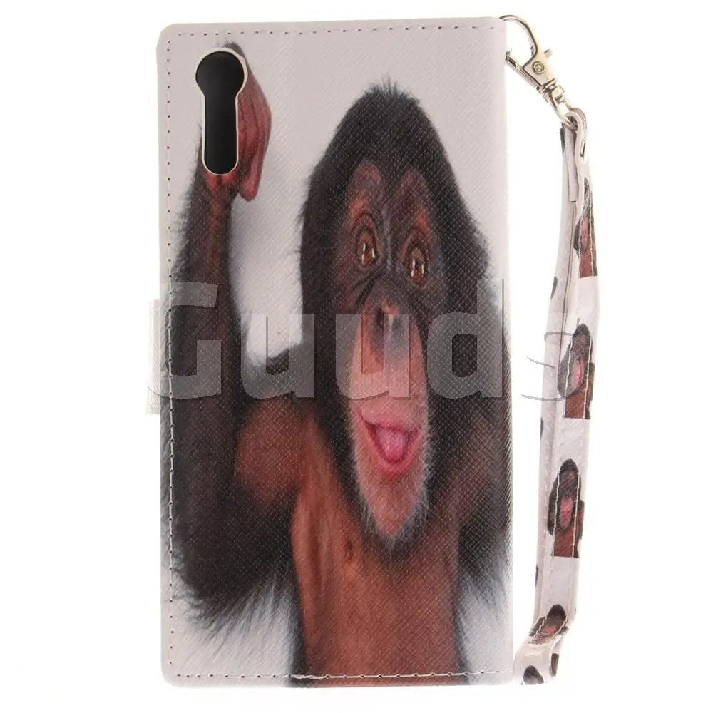 For Sony Xperia XZ Leather Case Hand Strap Wallet for FREE SHIPPING | Мобильные телефоны и аксессуары