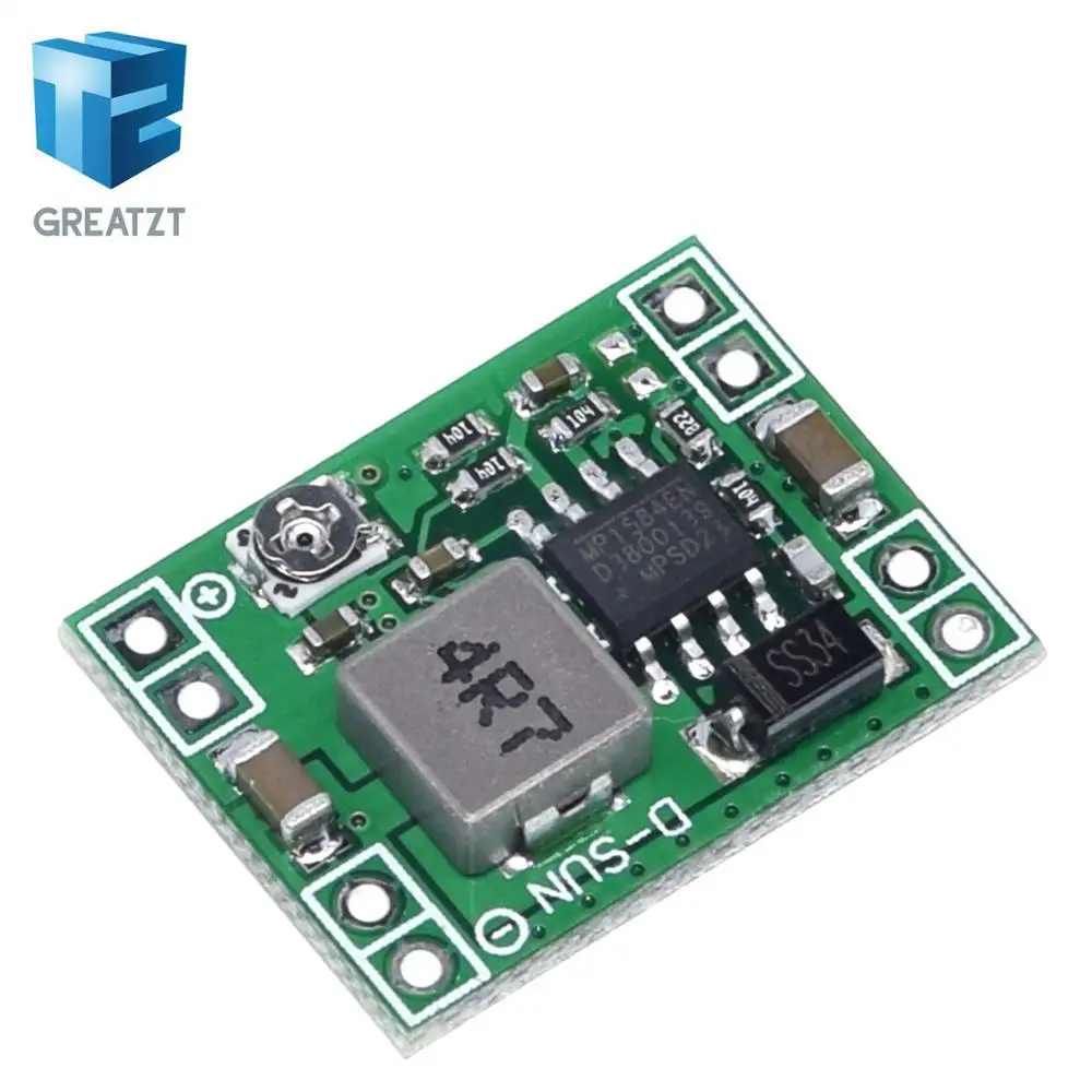 GREATZT ультра маленький Размеры DC Шаг вниз Питание модуль MP1584EN 3A Регулируемый
