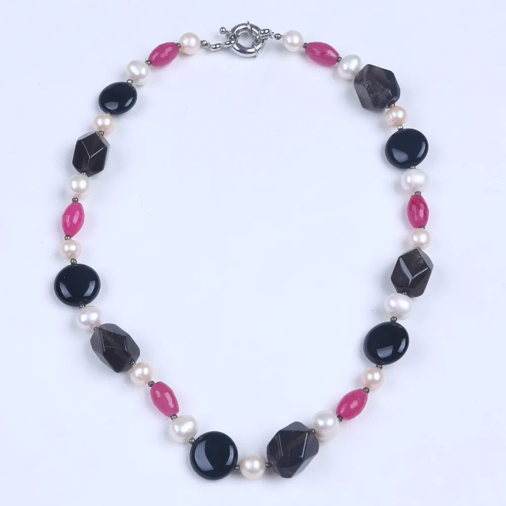 

Black with real pearl crystal necklace jewelry women choker necklace jewelry for Valentine's day gifts