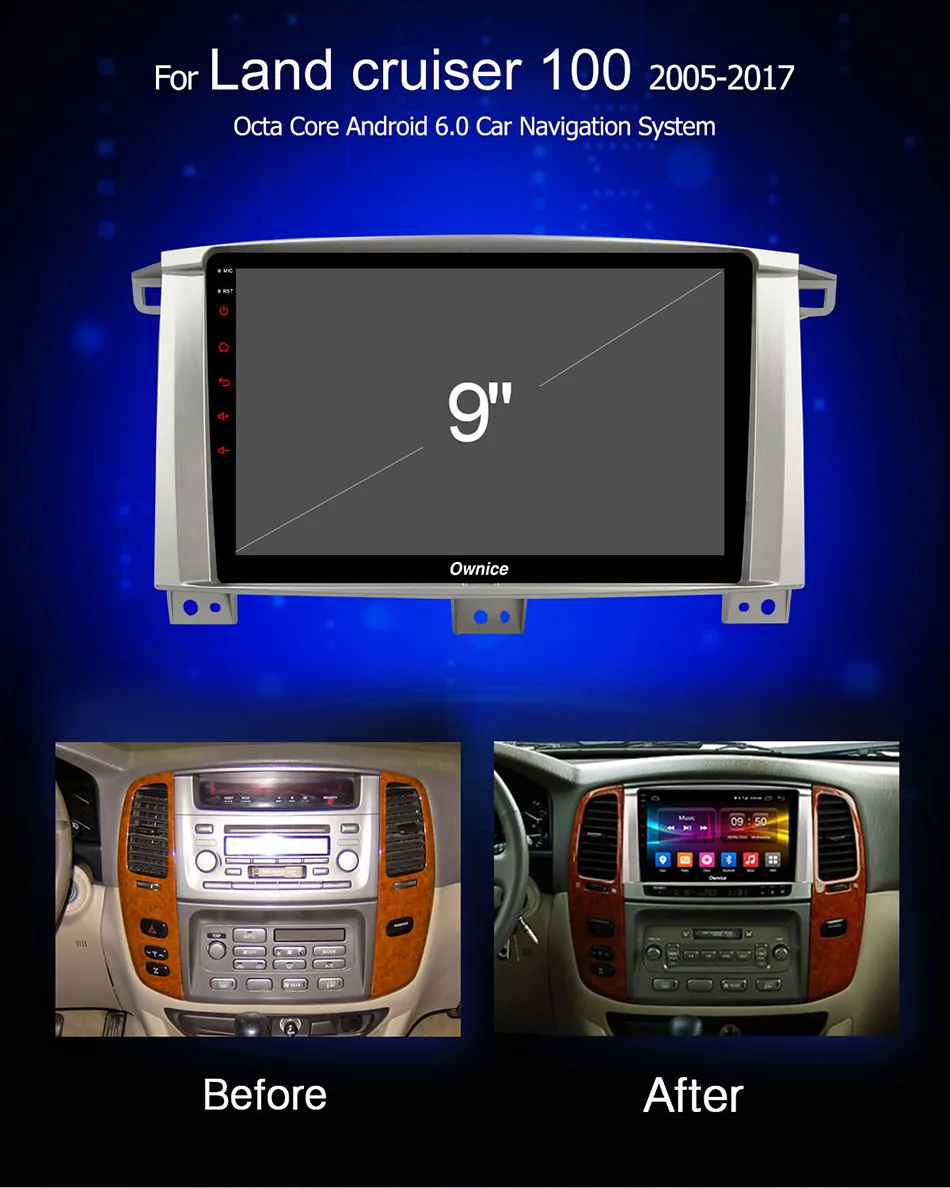 Ownice C500 + G10 Android 8 1 Octa Core Оперативная память 2 ГБ 32G ROM dvd плеер автомобиля для Toyota Land