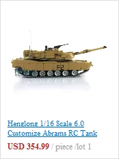Henglong 1/16 масштаб 6,0 настроить Abrams rc Танк 3918 360 револьверная отдача ствола TH12946