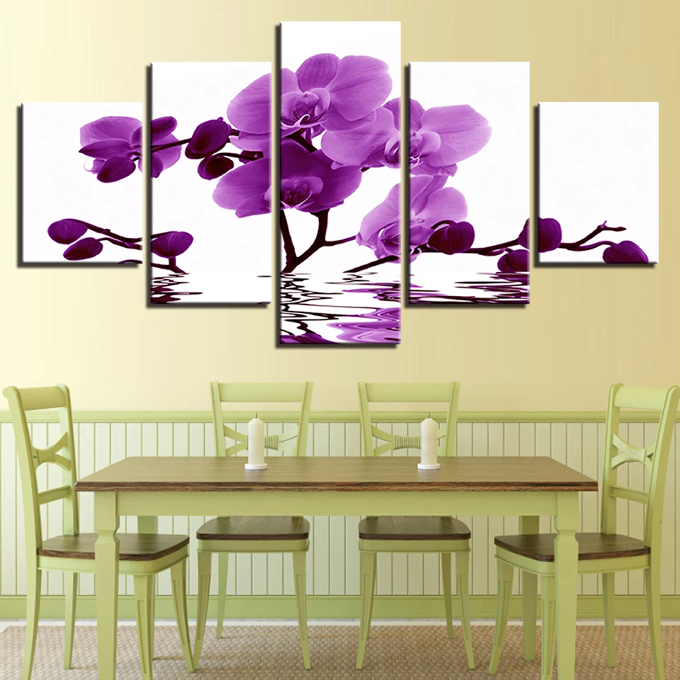 Модульные картины настенные художественные холсты HD печатные плакаты 5 шт.