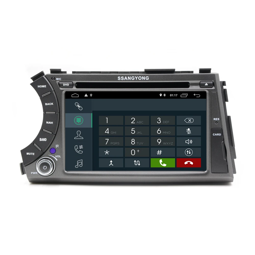 1024*600 2 Din четырехъядерный 7 &quotAndroid 8 1 автомобильный DVD GPS навигация для SsangYong Kyron Actyon