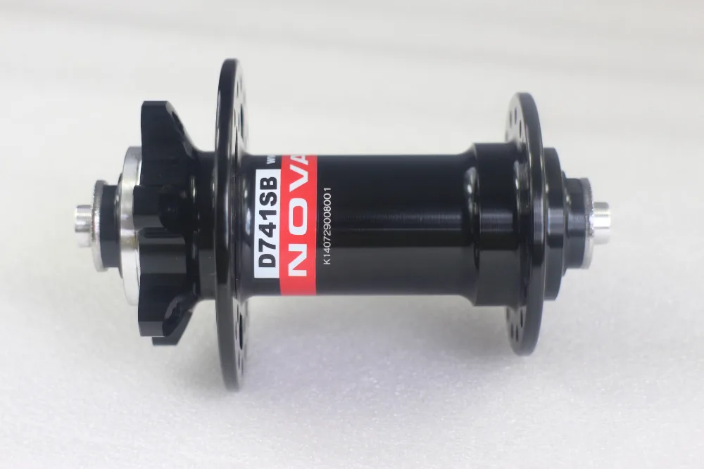 Novatec D741SB MTB XC дисковый тормоз горного велосипеда передняя ступица черный красный