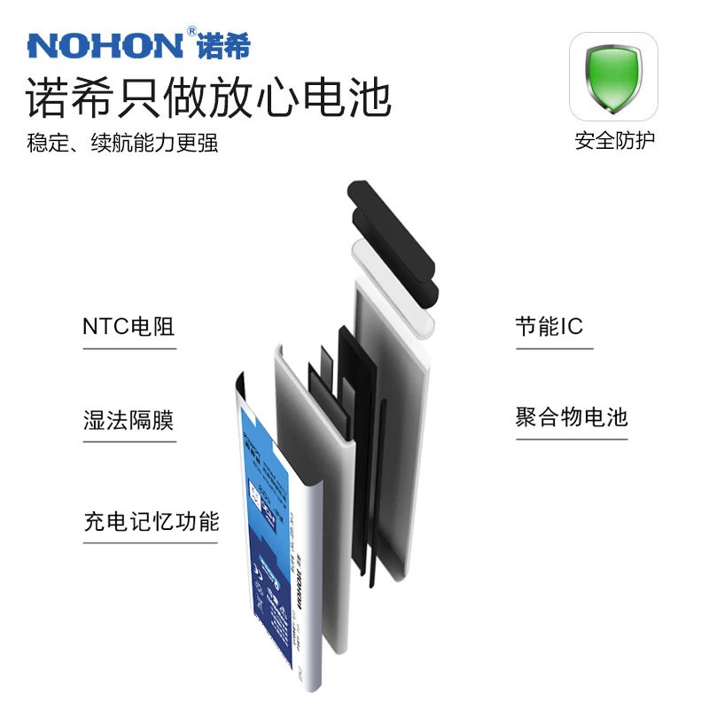 100% Оригинальный аккумулятор NOHON для iPhone 6S 6GS с реальной емкостью 1715 мАч сотового