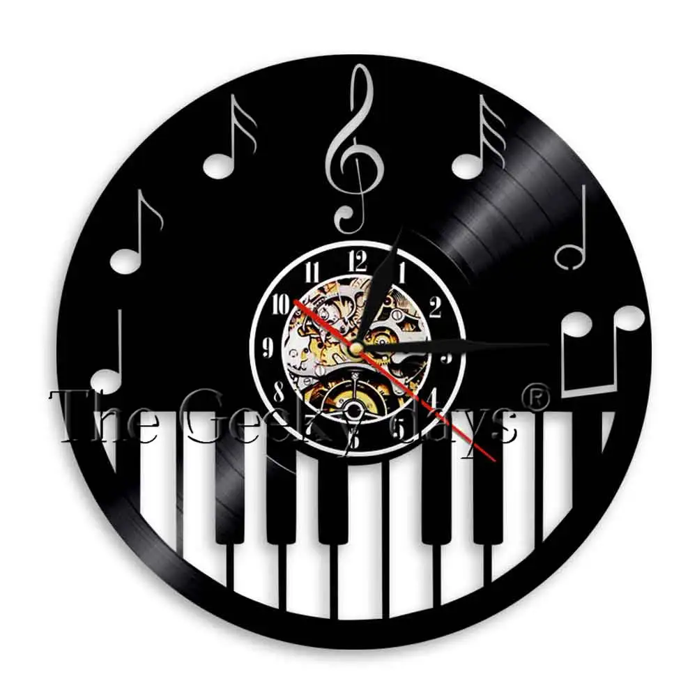 1 шт. настенные часы с виниловой клавиатурой|vinyl record clock|record clockclock wall art |