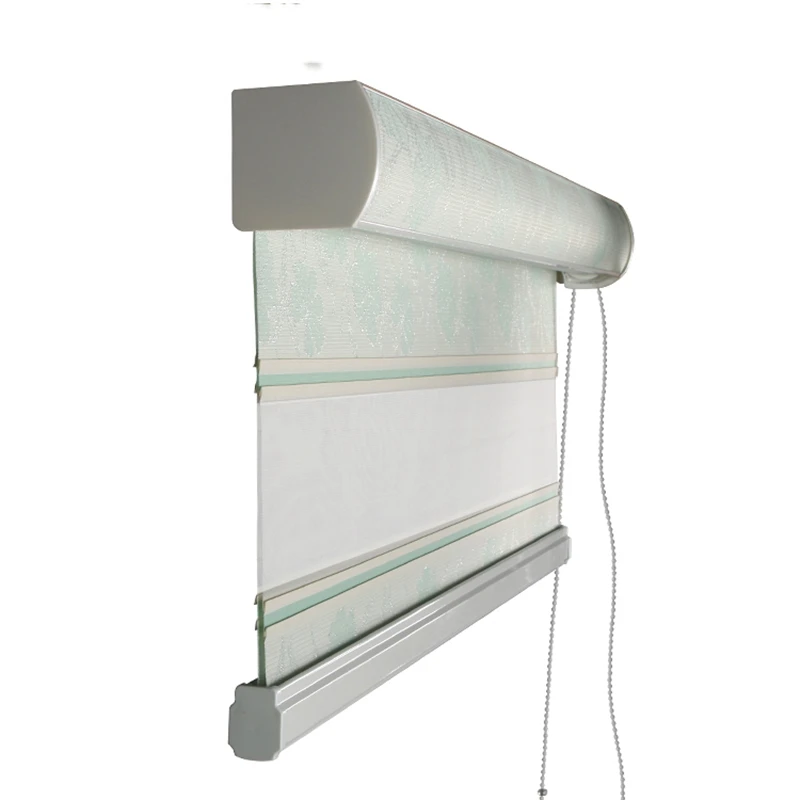 ОЕМ системы прозрачные Зебра жалюзи двухслойные свет затенение окна рулонные