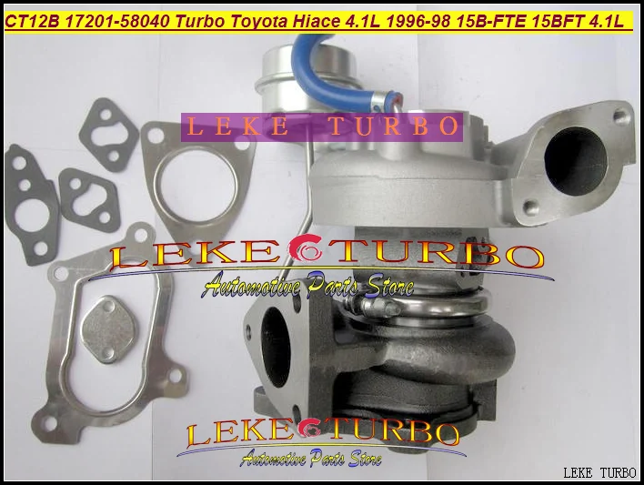 Турбокомпрессор CT12B 17201 58040 для TOYOTA HIACE Mega Cruiser 1720158040 15B FTE 15BFTE 15BFT 1996 л|turbocharger