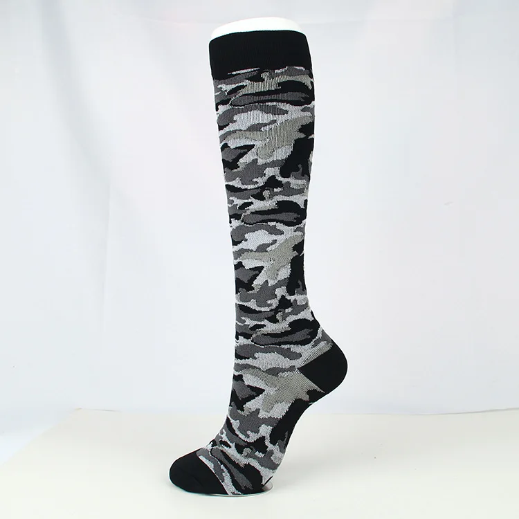 black camouflage Brotock медицинские компрессионные чулки давление спортивные носки хлопок волнистые точки толстый состав спортивные дышащие эластичные носки - Цвет: black camouflage