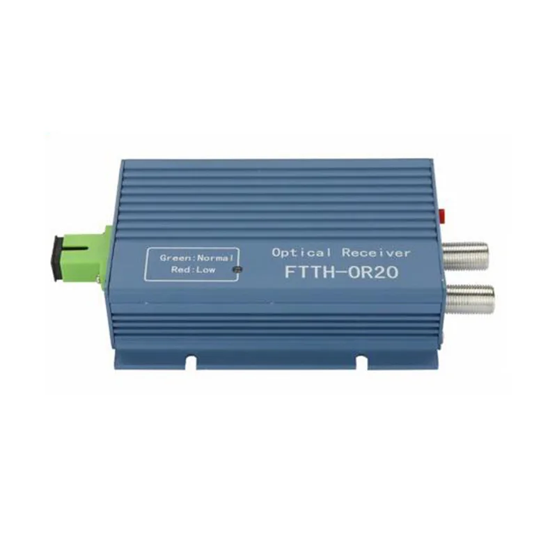 Алюминий ftth catv agc Micro SC APC симплекс разъем с 2 выходной порт WDM для pon FTTH OR20 catv Волокно оптического приемника