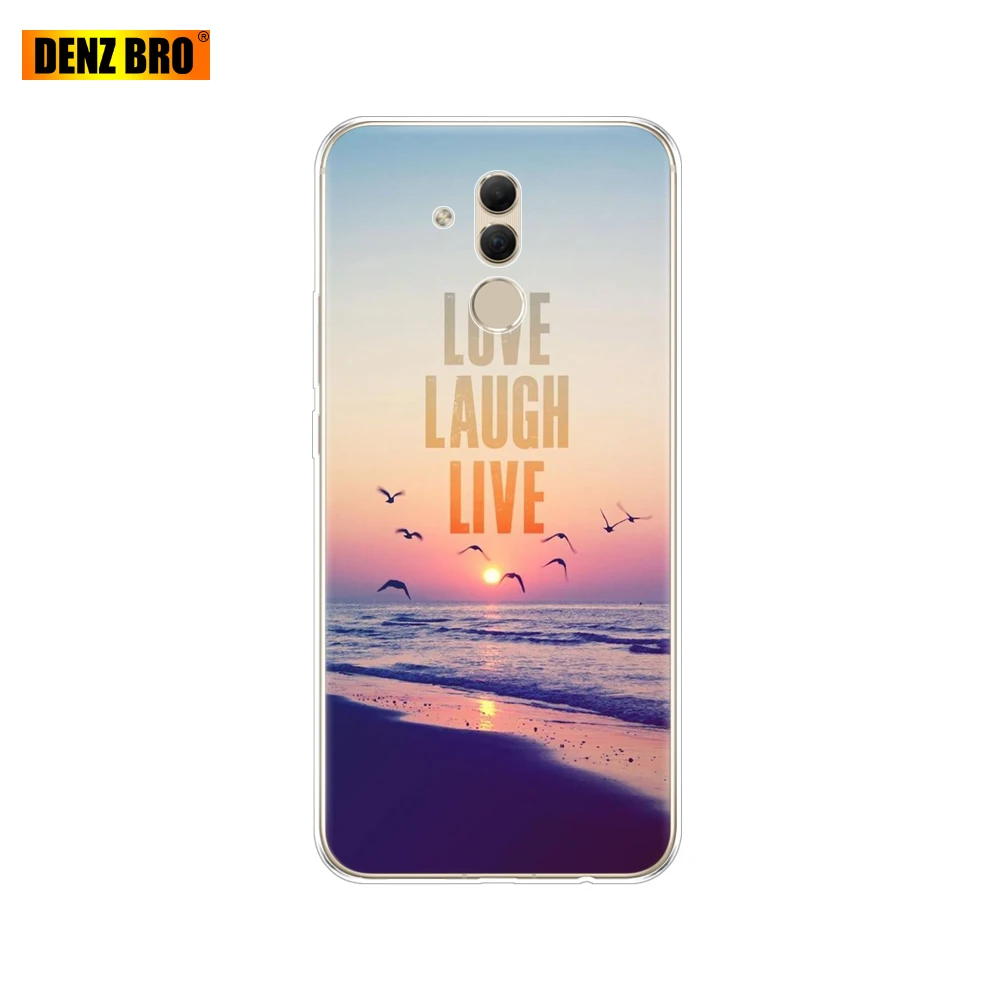 61897 Чехол для huawei mate 20 Lite, 6,3 дюймов, прозрачный силиконовый мягкий ТПУ чехол для телефона huawei mate 20 Lite, защитный чехол, бампер - Цвет: 61897