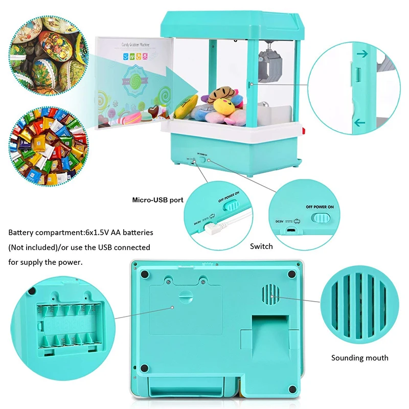 Candy Grabber Catcher кран ленивый человек будильник машина забавная игрушка забавная розыгрыш гаджет настольные игры подарки для детей