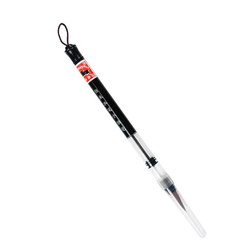 brown S Поршневая водяная щетка Китайская японская каллиграфическая ручка Регулируемая поршневая кисть для письма - Цвет: brown S
