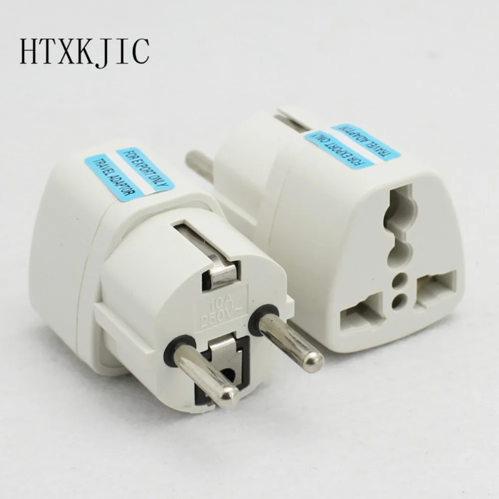 2017 High Quality Universal 2 Pin UK US AU To EU EURO France Germany Korea Travel AC Plug Adapter Adaptor Convert Round Socket (art.: 7a4a69899) - 7a4a69899