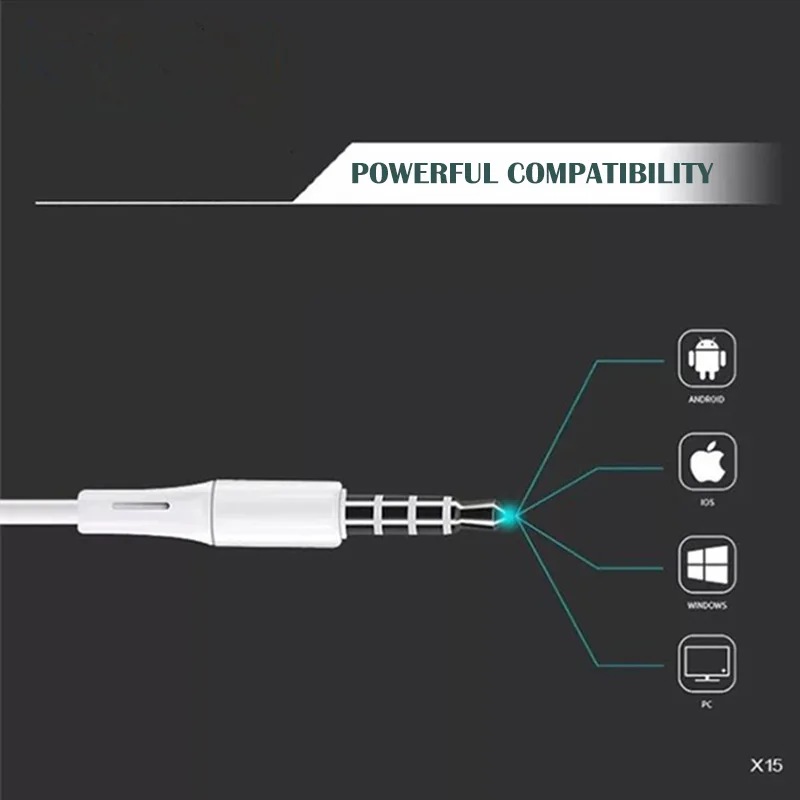 Wired Earbuds headset 3.5mm In Ear Earphone Earpiece With Mic Stereo Headset 3 Color For Samsung Xiaomi Phone Computer | Электроника