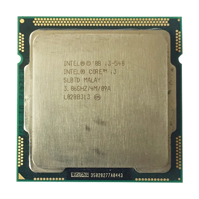 Процессор intel core i3 540 socket/3 06 ГГц/L3 4 Мб/двухъядерный процессор TDP 73 с 1156x3440x3450 x3470|intel