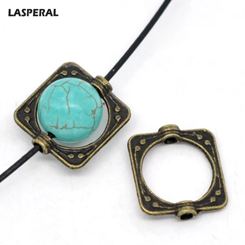 LASPERAL бронзовые тона квадратные рамки для бисера фурнитура ювелирных изделий