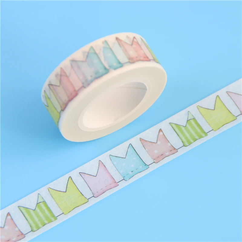 1 шт. упак. 15 мм * 10 м японская декоративная клейкая лента Washi с флагами для
