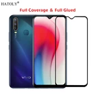 Закаленное стекло Vivo Y17 для Vivo Y17, стеклянная пленка 9H HD, полное клеевое покрытие, защита экрана телефона для Vivo Y17 Y3 V1902 V1901