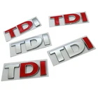 Автомобильный значок с логотипом TDI, наклейка с эмблемой, наклейка для volkswagen golf 7 t4 t5 scirocco passat jetta vw polo tiguan, аксессуары для автостайлинга