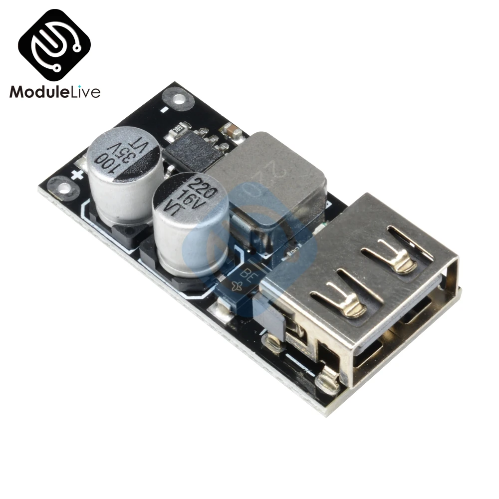 Зарядный Модуль QC3.0 QC2.0 с USB зарядным преобразователем 6 32 В 9 12 24 для быстрой