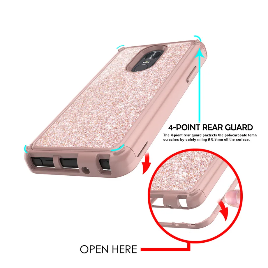 2019 fashion cases for LG Stylo 3 4 Rugged Dual Layer Armor Heavy Duty Shockproof Hard PC + TPU Case For Stylus cover |