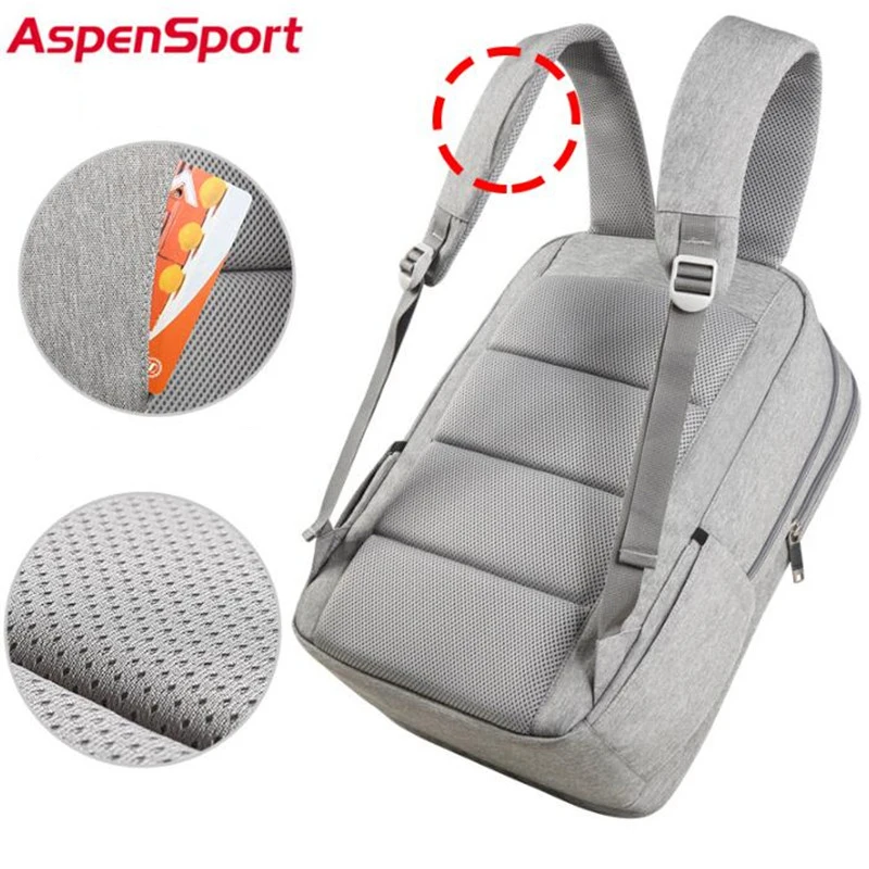 AspenSport Новый студенческий рюкзак из полиэстера сумка для 17 дюймового ноутбука