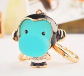 Брелок с металлической пряжкой и застежкой лобстером брелок обезьянкой