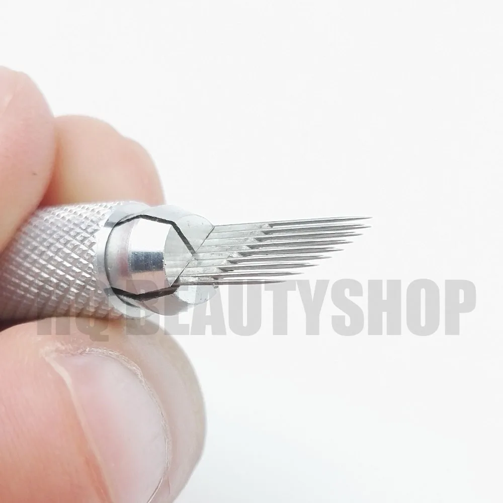 10 шт. 16 двухрядных игл для татуажа бровей|needle microblading|permanent makeupmicroblading needles |