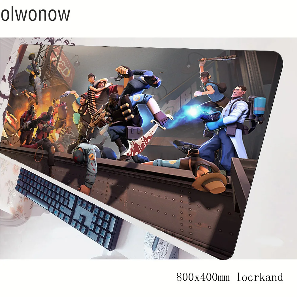 Игровой коврик для мыши team fortress 2 80x40 см профессиональный Настольный ноутбука