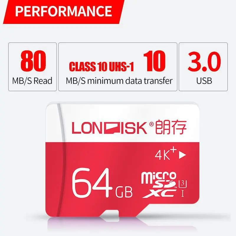 Londisk Новое поступление карты памяти 16 ГБ 32 64 Гб 128 флэш SDXC Micro TF карта 16/32/64/128 UHS 3 для