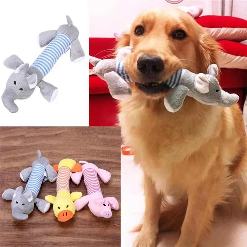 

Cartoon Dog Toys Stuffed Squeaking Pet Toy Cute Plush Puzzle for Dogs Cat Chew Squeaker Squeaky Toy for Pet