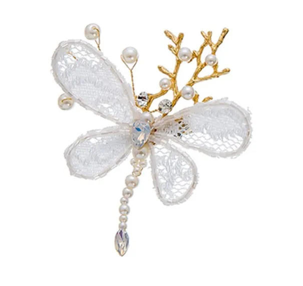 3 шт. белые кружевные жемчужные украшения для волос заколки волос|Украшения