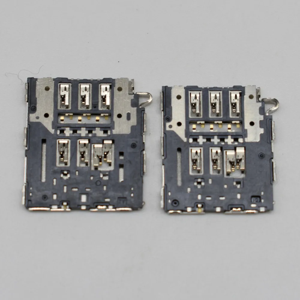 20 шт./лот оригинальный новый разъем для считывания SIM-карт гнездовой модуль samsung S6