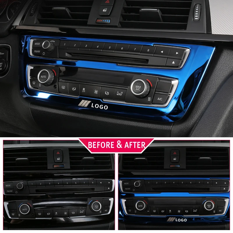 Аксессуары для BMW F30 F34 320i 3 серии кнопки переключателя фар из нержавеющей стали