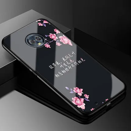 Роскошные закаленное Стекло задняя крышка чехол для Moto G6 защитный чехол для Moto G 6 оболочка для Moto XT1925-10 крышка MotoG6 чехол