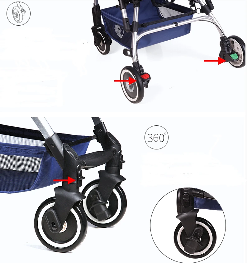 Портативная детская коляска легкая для путешествий от лица до лица|Легкая