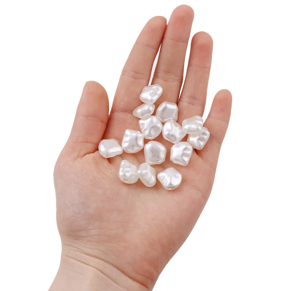 50 г/пакет нестандартные гладкие жемчужные шарики с пентаграммой чистый белый