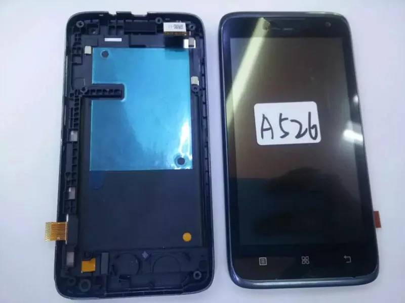 Для lenovo A526 ЖК-дисплей Дисплей Сенсорный экран дигитайзер для сборки с корпусом 4 5
