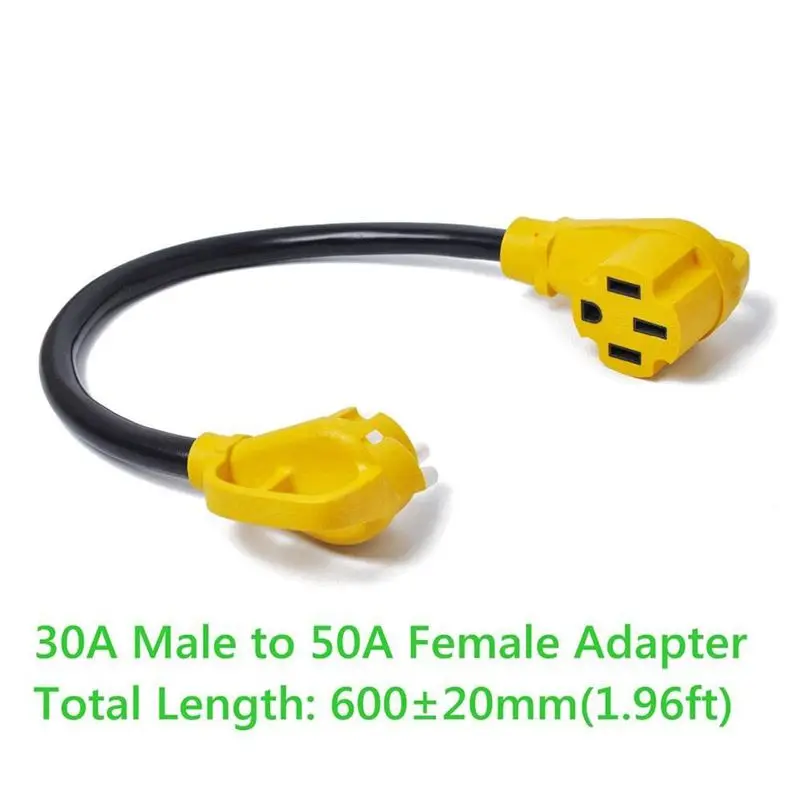 Адаптер 24in 125V 30A Male to 50A Female Dogbone адаптер морской для яхты RV Электрический