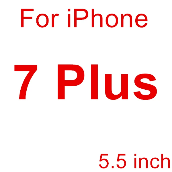 For iPhone 7 Plus Переднее и заднее 2 шт. закаленное стекло для iPhone 8, 7, 6, 6S Plus, Защита экрана для iPhone XS 11 Pro Max X, XR, 5, 5S, SE, защитная пленка - Цвет: For iPhone 7 Plus